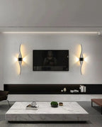 Applique Murale à Éclairage Indirect – Halo Lumineux en Forme de Vague Mes Luminaires