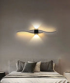 Applique Murale à Éclairage Indirect – Halo Lumineux en Forme de Vague Mes Luminaires