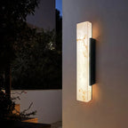 Applique Murale "Alabaster" – Design Rectangulaire en Marbre et Or Mes Luminaires