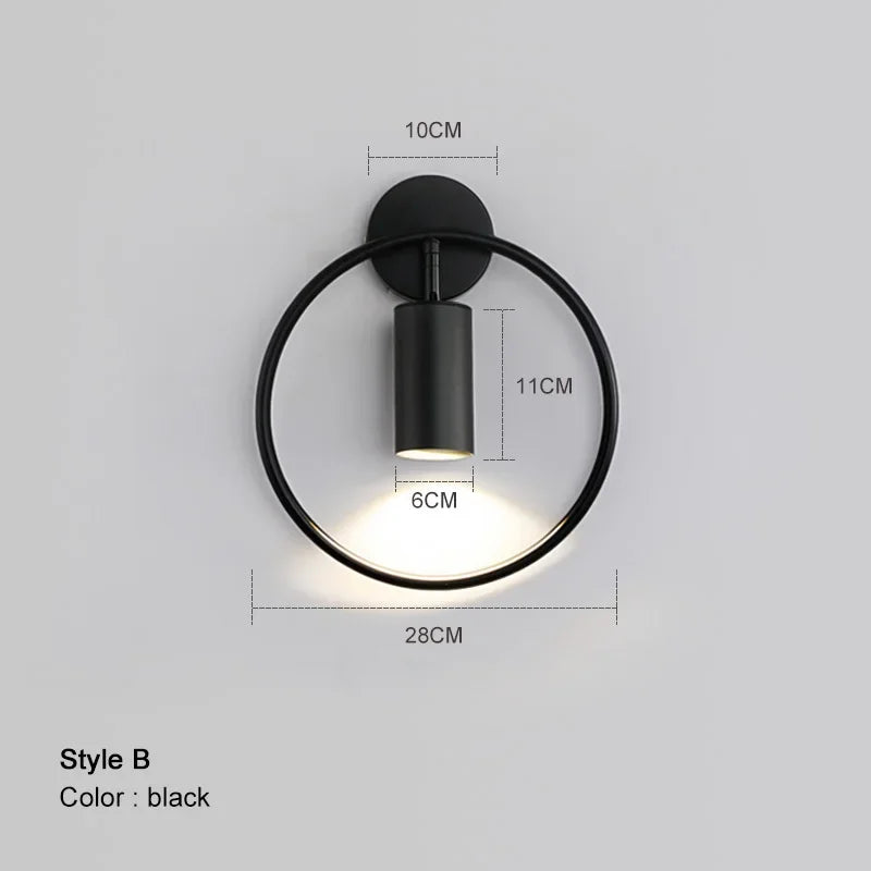 Applique Murale Chic en Laiton Doré avec Anneau Mes Luminaires