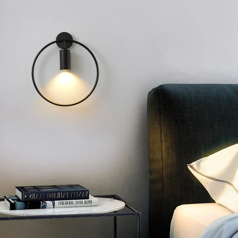 Applique Murale Chic en Laiton Doré avec Anneau Mes Luminaires