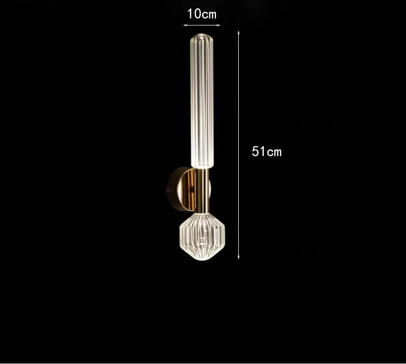 Applique Murale Design Moderne en Cristal et Or Mes Luminaires