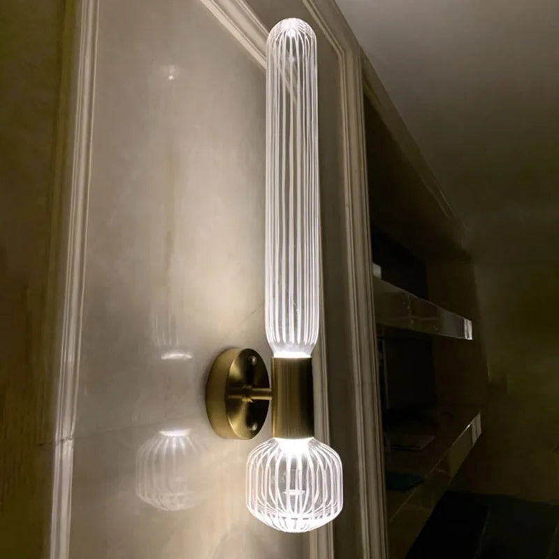 Applique Murale Design Moderne en Cristal et Or Mes Luminaires