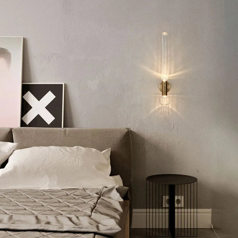 Applique Murale Design Moderne en Cristal et Or Mes Luminaires