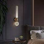Applique Murale Design Moderne en Cristal et Or Mes Luminaires