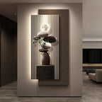 Applique Murale en Granit et Marbre Texturé avec Décor Pierre Sculptée Mes Luminaires