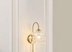 Applique Murale en Verre de Cristal avec Gouttes Suspendues Mes Luminaires