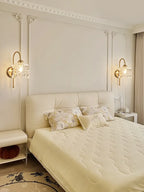 Applique Murale en Verre de Cristal avec Gouttes Suspendues Mes Luminaires