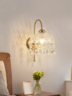 Applique Murale en Verre de Cristal avec Gouttes Suspendues Mes Luminaires