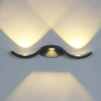Applique Murale Extérieur "Ondulation" – Design Vague Minimaliste Mes Luminaires