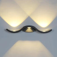 Applique Murale Extérieur "Ondulation" – Design Vague Minimaliste Mes Luminaires