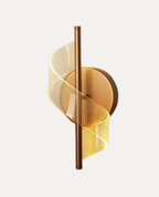 Applique Murale LED "Spirale" – Design Contemporain Ondulé Doré Mes Luminaires