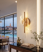Applique Murale LED "Spirale" – Design Contemporain Ondulé Doré Mes Luminaires