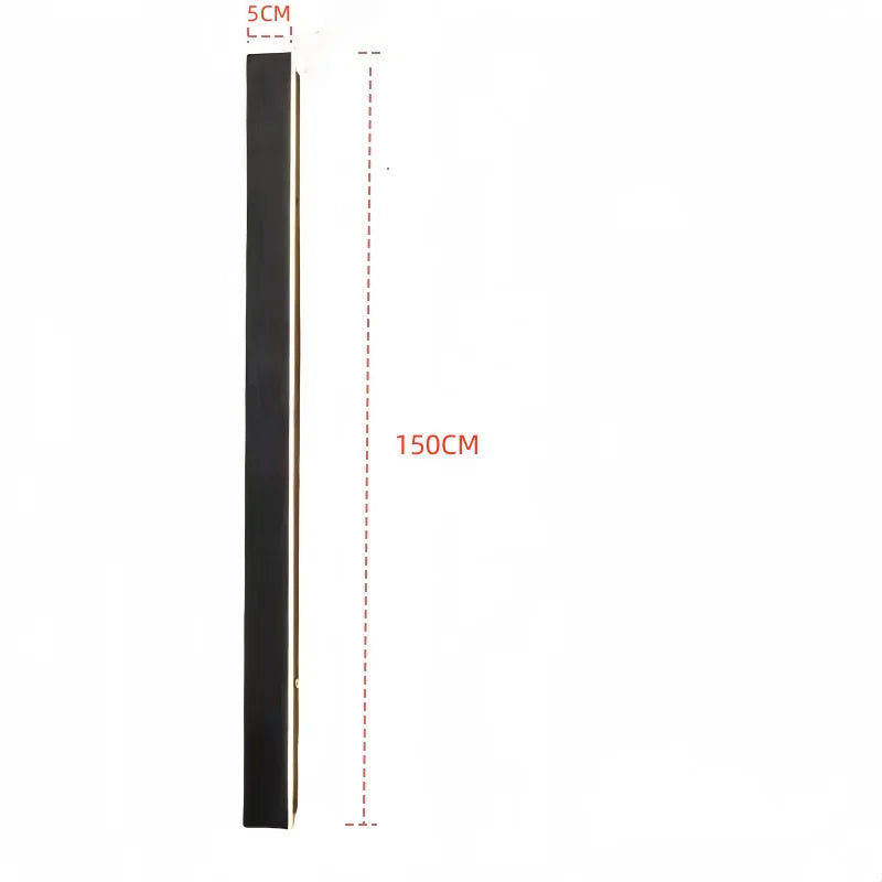 Applique Murale "Linéa" – Design Extra-Long & Minimaliste Noir Mat Mes Luminaires