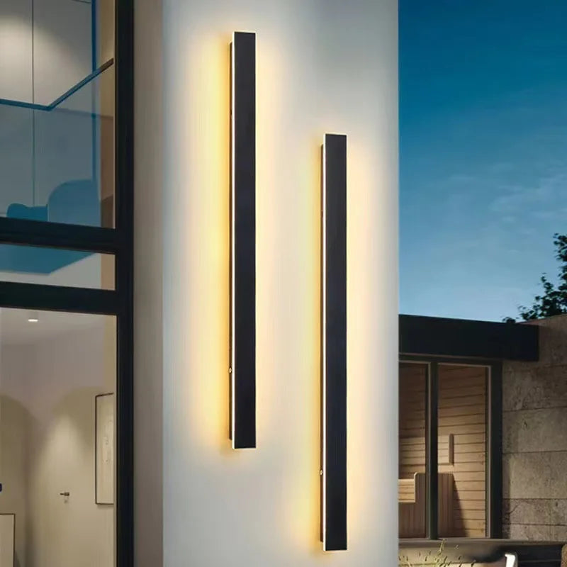Applique Murale "Linéa" – Design Extra-Long & Minimaliste Noir Mat Mes Luminaires
