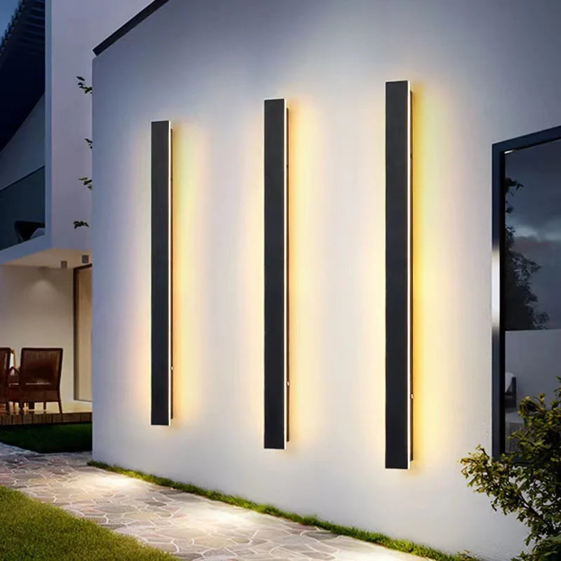 Applique Murale "Linéa" – Design Extra-Long & Minimaliste Noir Mat Mes Luminaires