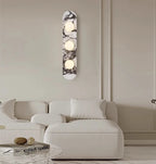 Applique Murale "Palazzo" – Marbre Veiné et Diffuseurs LED Opale Mes Luminaires