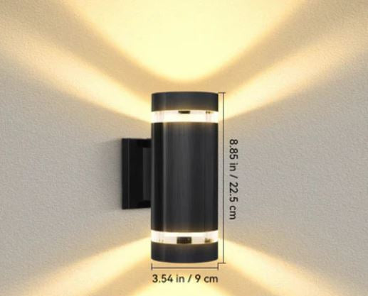 Applique Murale "Sablier" – Éclairage Haut et Bas à Double Faisceau Mes Luminaires