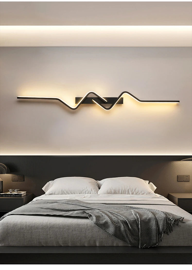 Applique Murale "Snake" – Luminaire LED au Design Ondulé Minimaliste Mes Luminaires