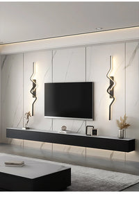 Applique Murale "Snake" – Luminaire LED au Design Ondulé Minimaliste Mes Luminaires
