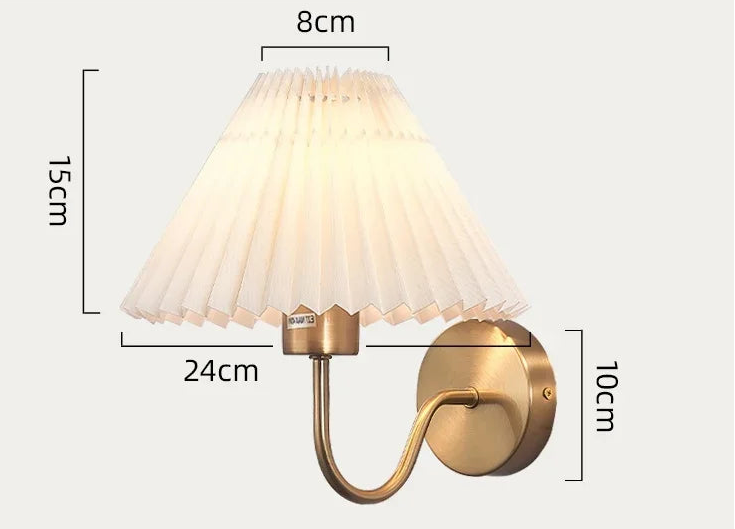 Applique Murale Vintage "Accordéon" – Structure Laiton Antique Mes Luminaires