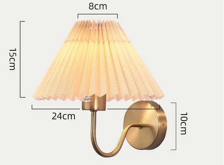 Applique Murale Vintage "Accordéon" – Structure Laiton Antique Mes Luminaires