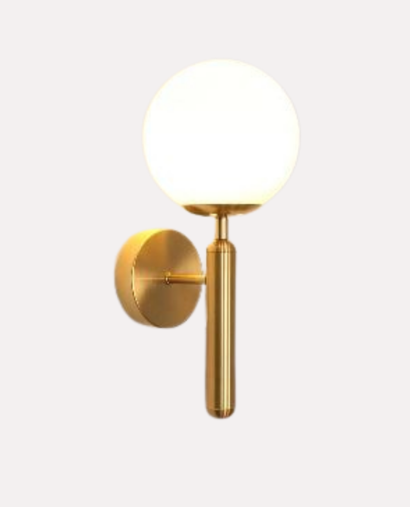Applique Murale Vintage Chic – Montage Mural Globe Doré Mes Luminaires