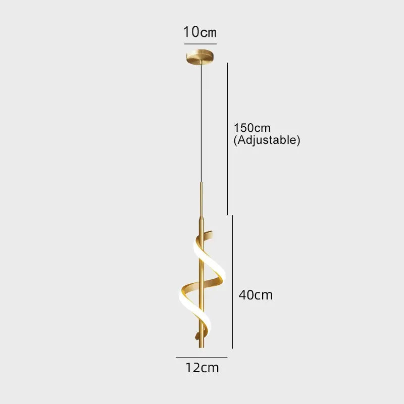 Applique "Vortex" – Sculpture Lumineuse LED au Design Circulaire Mes Luminaires