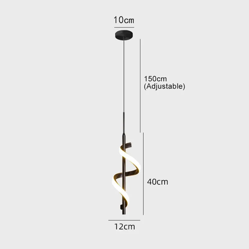 Applique "Vortex" – Sculpture Lumineuse LED au Design Circulaire Mes Luminaires