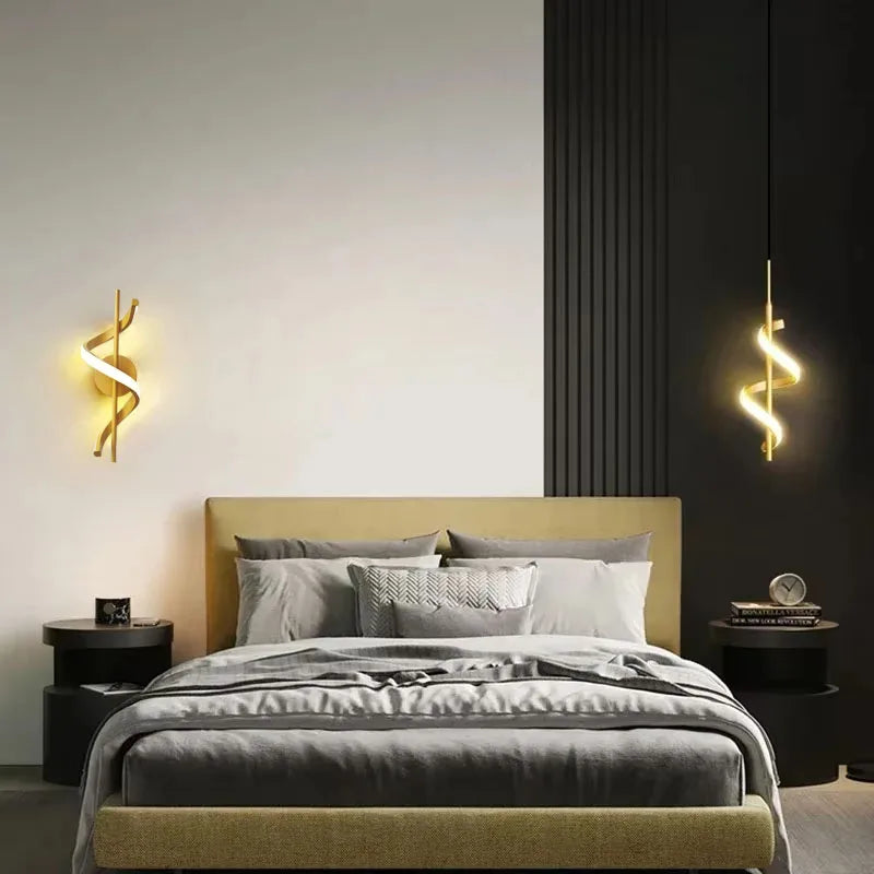 Applique "Vortex" – Sculpture Lumineuse LED au Design Circulaire Mes Luminaires