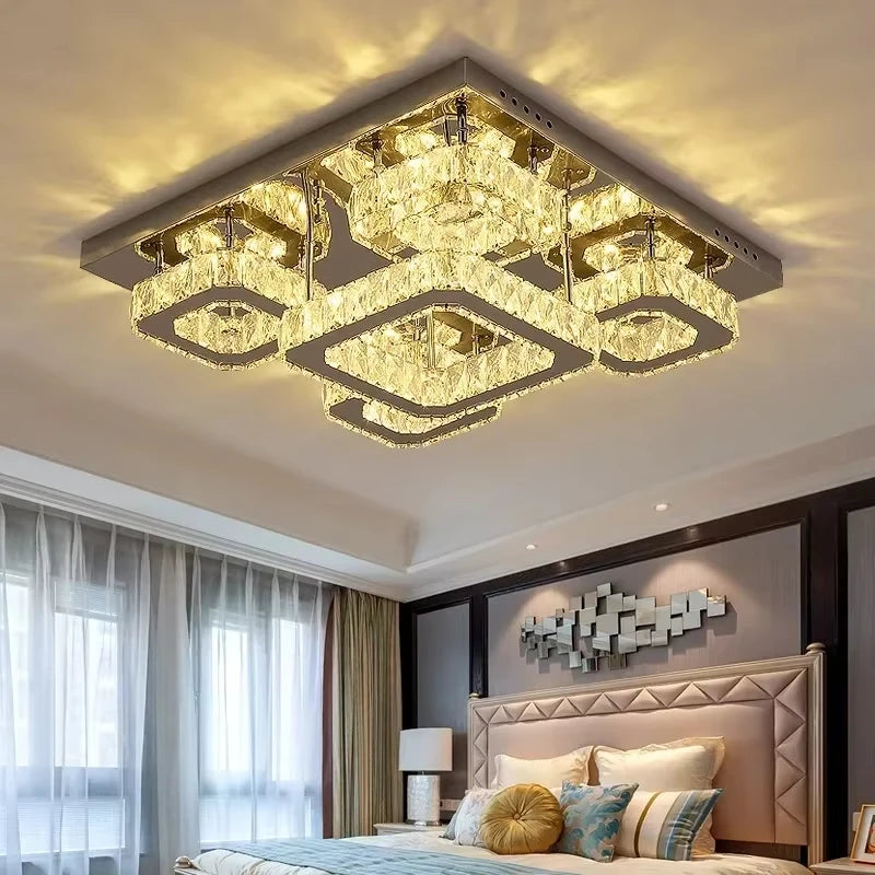 Grand Plafonnier de Salon "Majestic" – Lustre LED pour Grand Espace Mes Luminaires