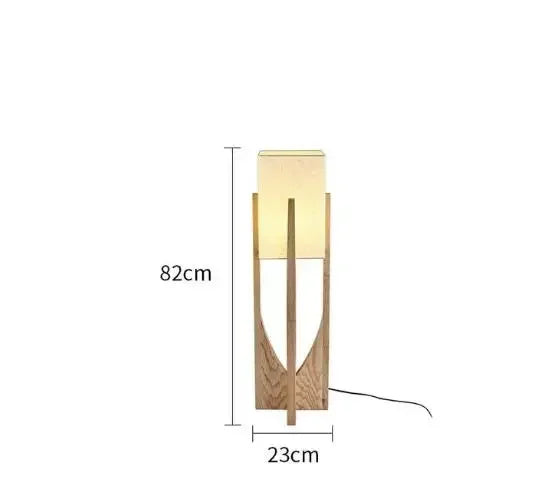 Lampadaire Design Vertical en Bois – Éclairage Doux Salon Mes Luminaires