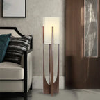 Lampadaire Design Vertical en Bois – Éclairage Doux Salon Mes Luminaires