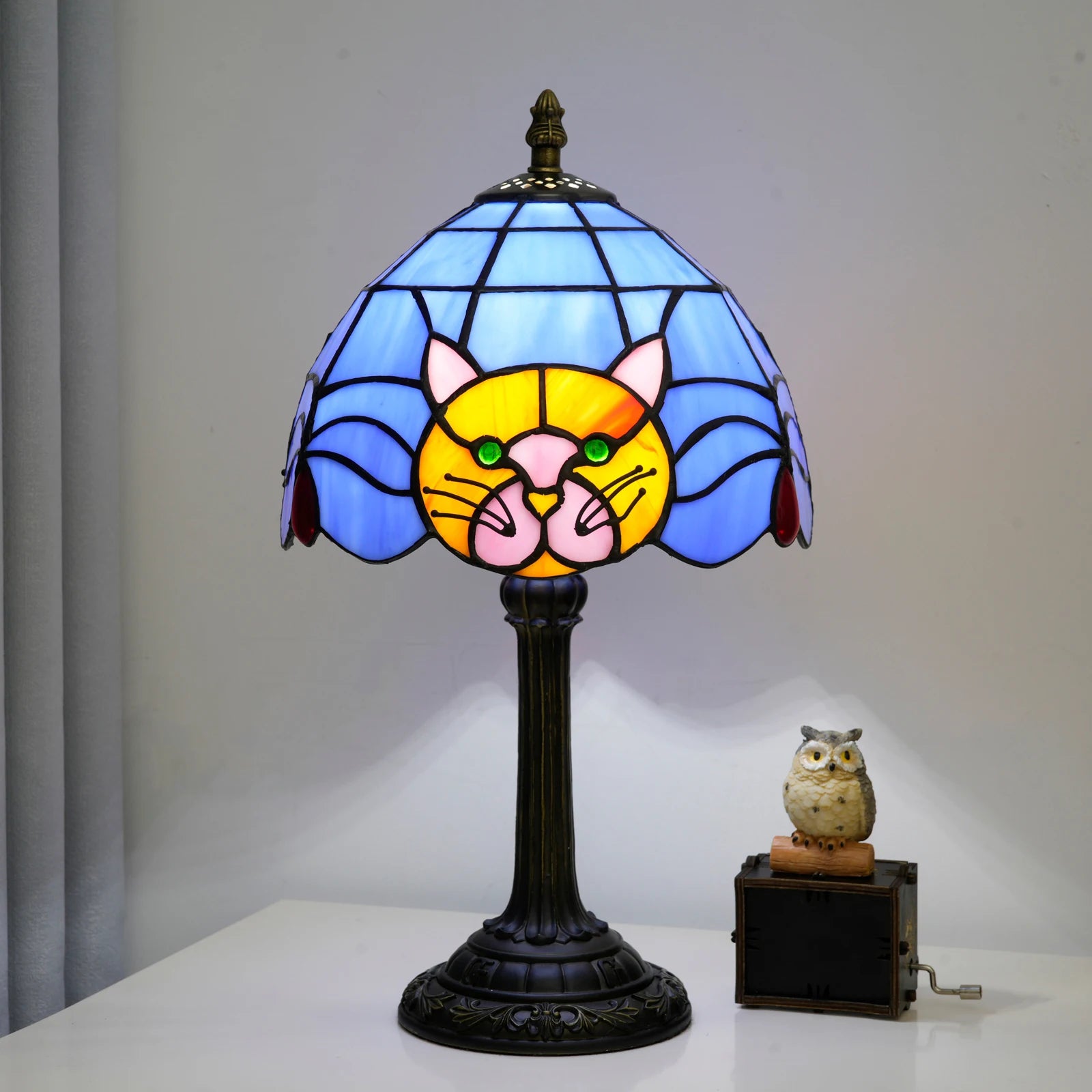Lampe d'Ambiance "Chat Nocturne" – Éclairage Doux en Résine Mes Luminaires