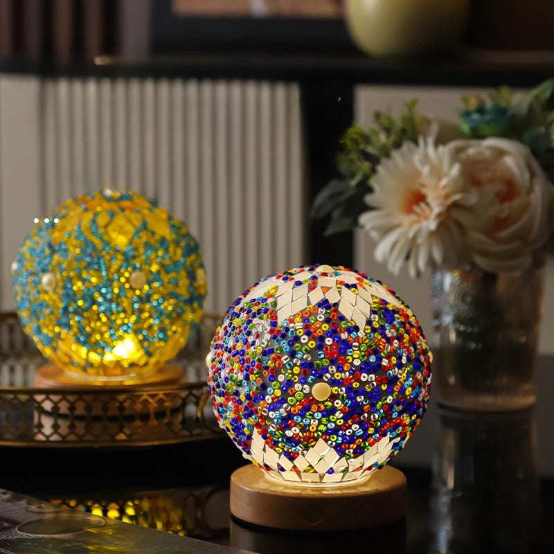 Lampe d'Ambiance "Kaleidoscope" – Sphère Lumineuse LED Multi-couleurs Mes Luminaires
