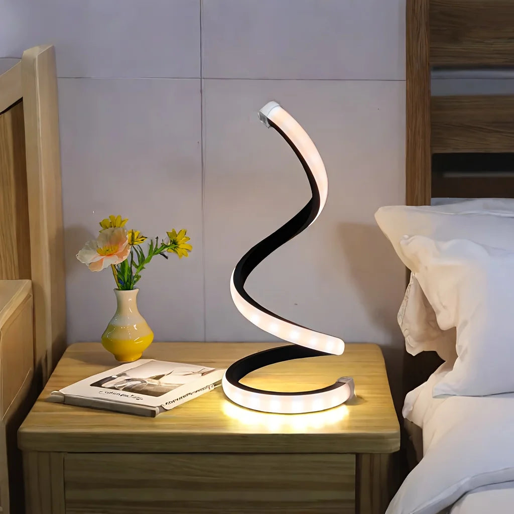 Lampe de Bureau Design  – Forme Ondulée Moderne Mes Luminaires