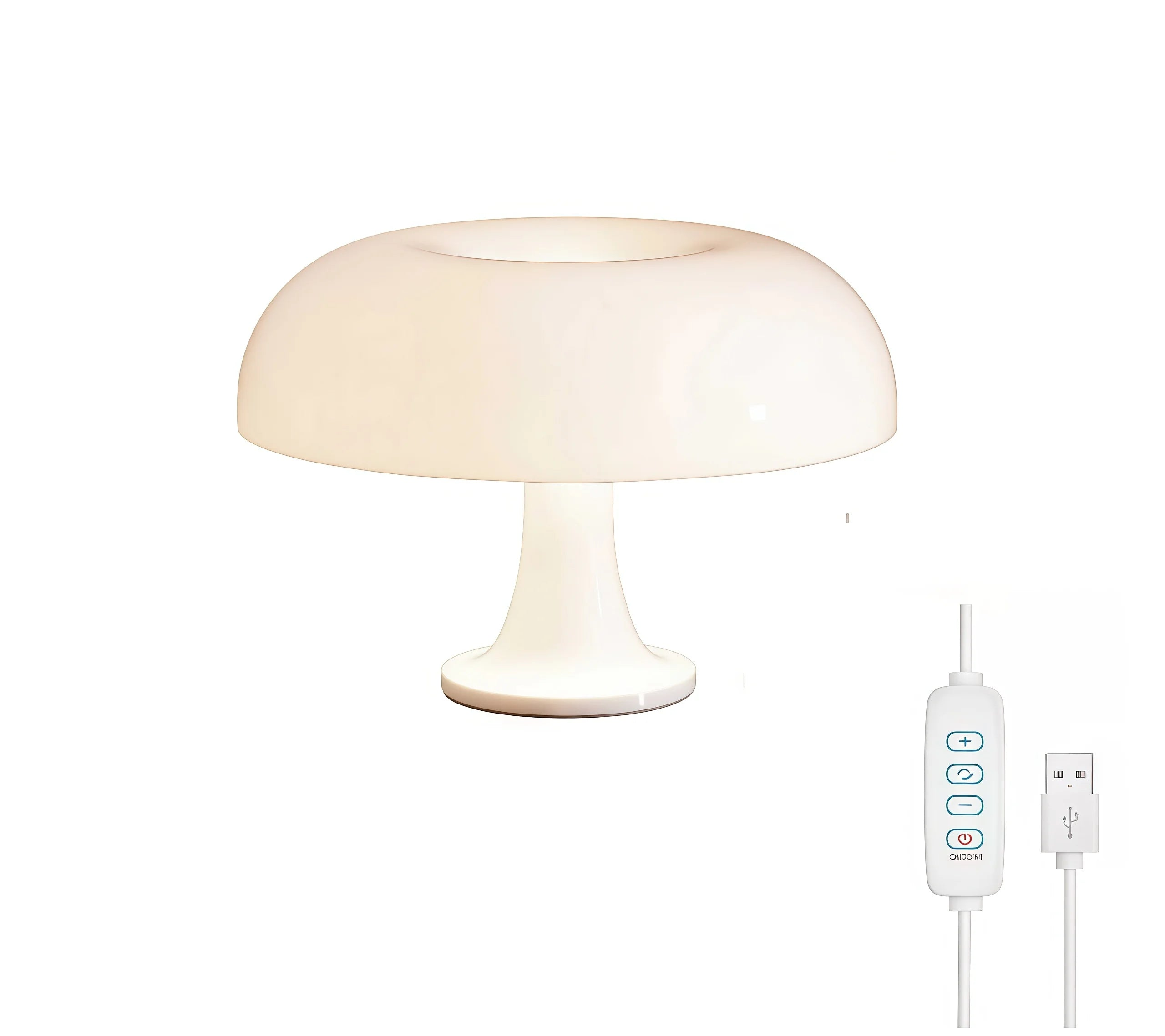 Lampe de Chevet "Donut" – Veilleuse Ronde en Verre au Design Organique Mes Luminaires