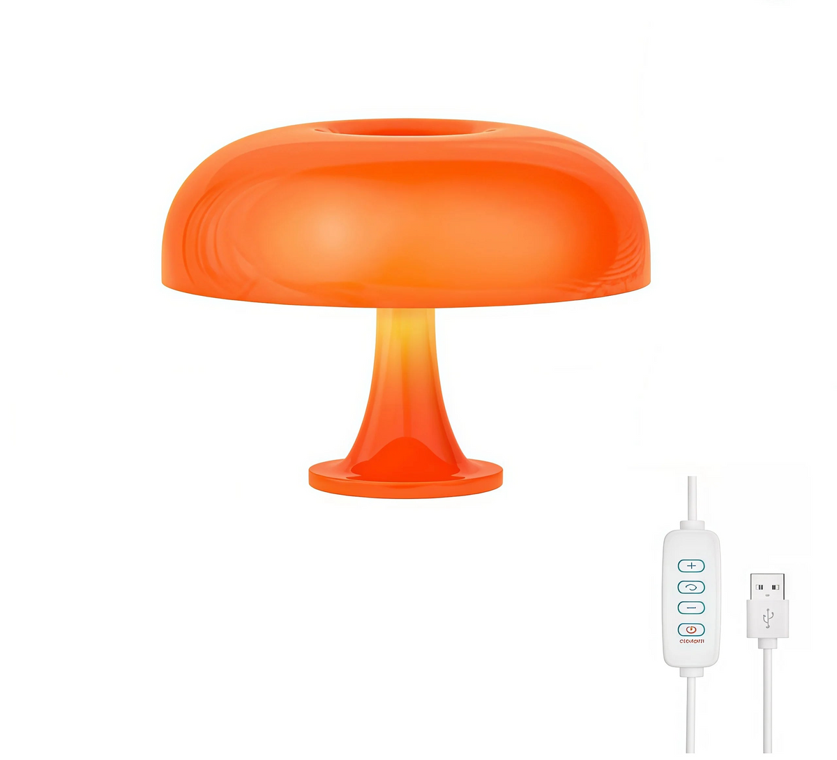 Lampe de Chevet "Donut" – Veilleuse Ronde en Verre au Design Organique Mes Luminaires