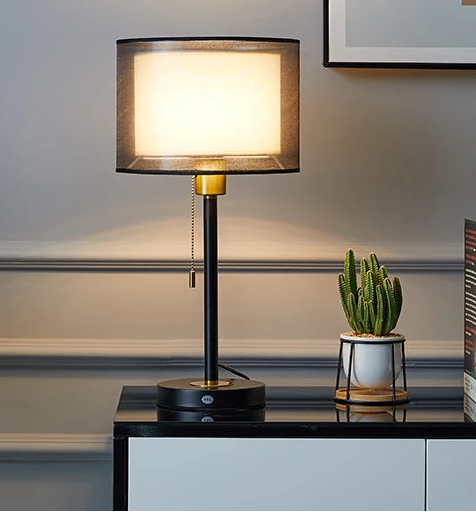 Lampe de Chevet Japandi "Nara" – Bois Naturel & Abat-jour Plissé Mes Luminaires
