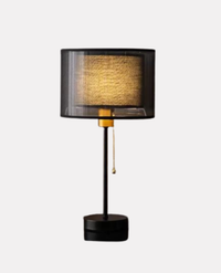 Lampe de Chevet Japandi "Nara" – Bois Naturel & Abat-jour Plissé Mes Luminaires