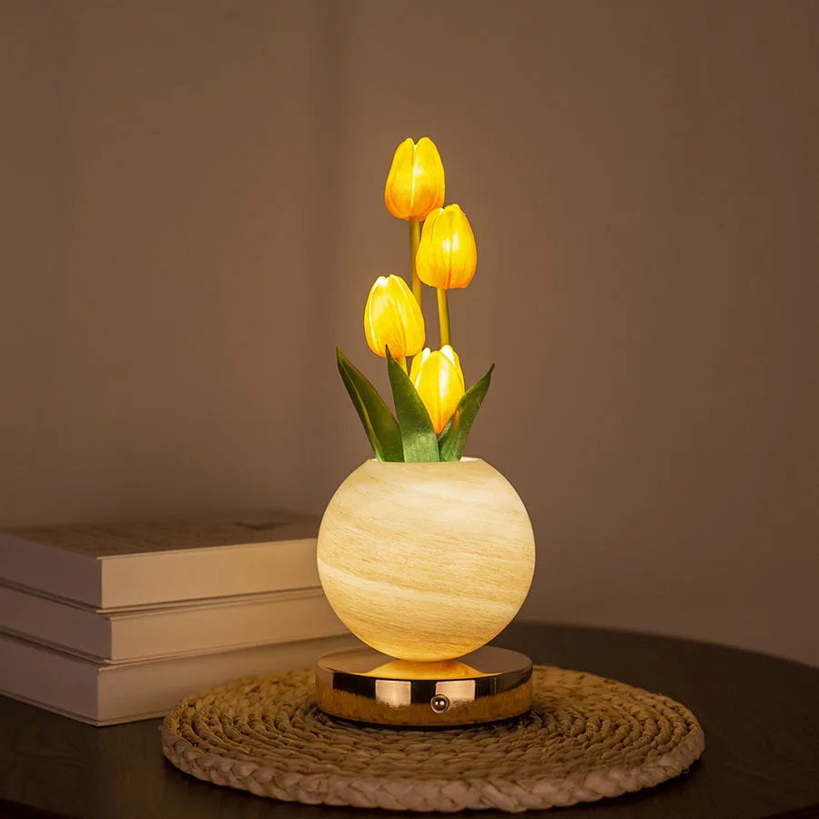 Lampe de Table "Bouquet de Lumière" – Fleurs Lumineuses Mes Luminaires