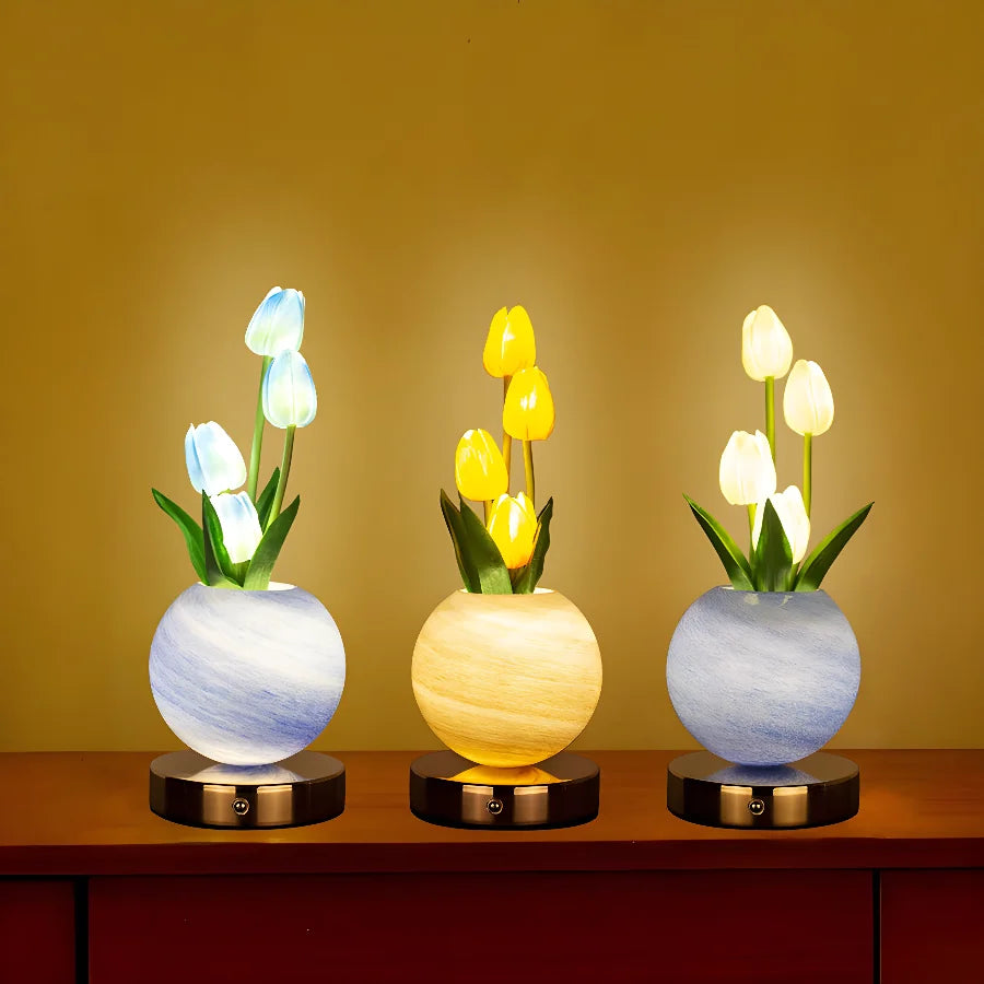 Lampe de Table "Bouquet de Lumière" – Fleurs Lumineuses Mes Luminaires