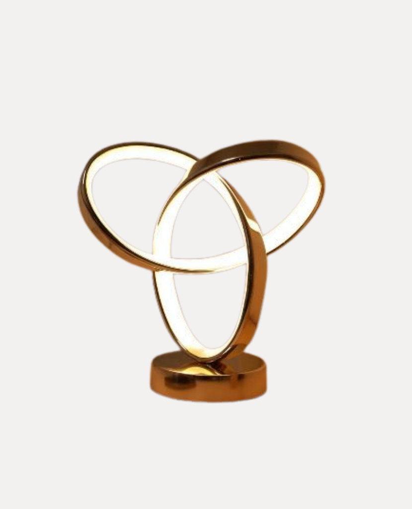 Lampe de Table LED "Eternity" – Design Anneaux Entrelacés Mes Luminaires