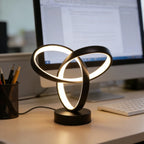 Lampe de Table LED "Eternity" – Design Anneaux Entrelacés Mes Luminaires