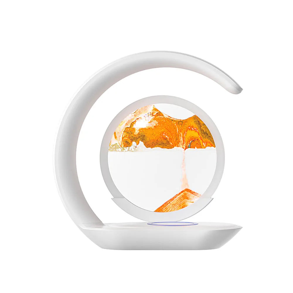 Lampe de Table "Oasis" – Design Circulaire avec Art du Sable Dynamique Mes Luminaires