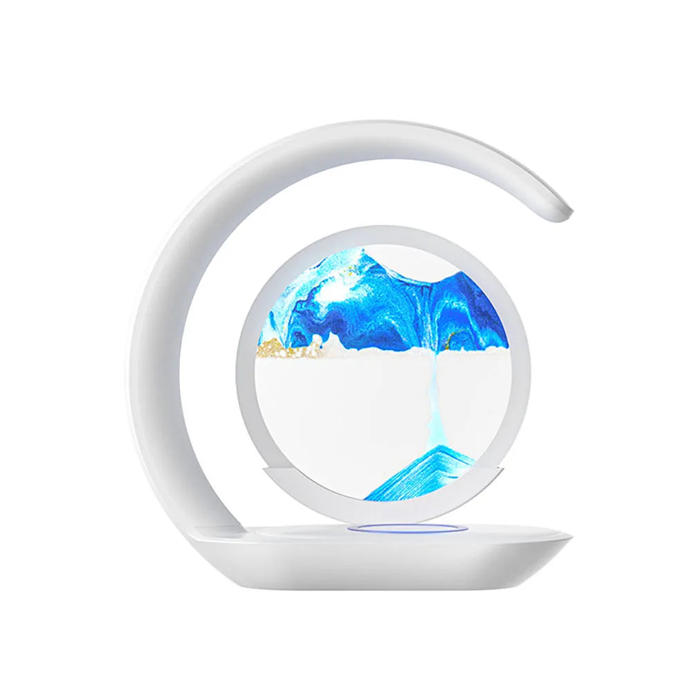 Lampe de Table "Oasis" – Design Circulaire avec Art du Sable Dynamique Mes Luminaires