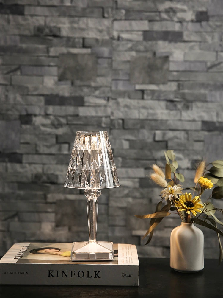 Lampe de Table "Prisme" – Luminaire en Acrylique à Effet Cristal Mes Luminaires
