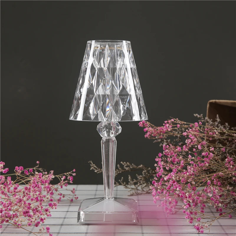 Lampe de Table "Prisme" – Luminaire en Acrylique à Effet Cristal Mes Luminaires
