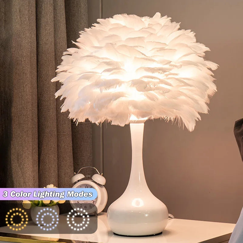 Lampe Décorative Plumes – Veilleuse d'Ambiance Mes Luminaires