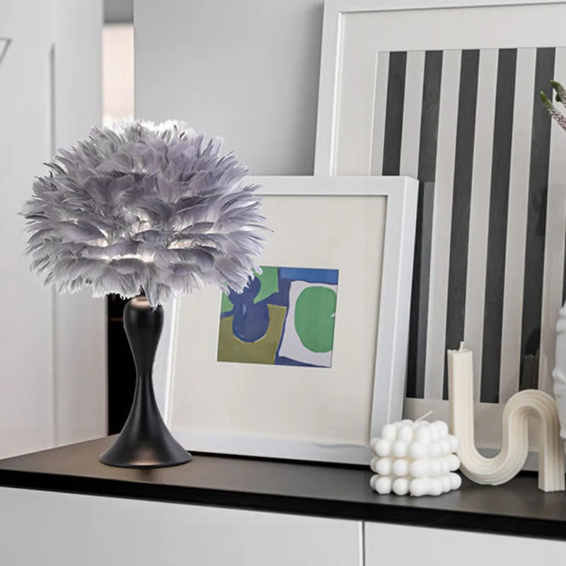 Lampe Décorative Plumes – Veilleuse d'Ambiance Mes Luminaires